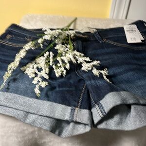 Short jeans, denim dark, five pockets 4/27 made China, NWT ABERCROMBIE and FITCH